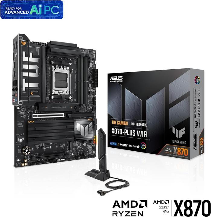 Produktbild ASUS TUF GAMING X870-PLUS WIFI (AMD X870, ATX)
