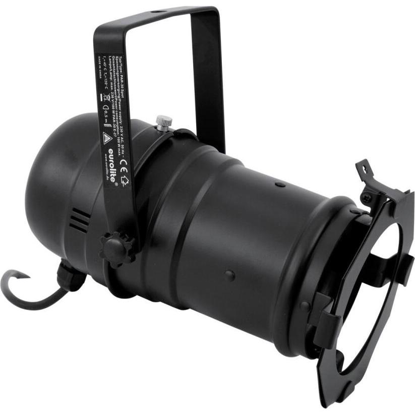 Eurolite Faretto PAR alogeno PAR-3 (100 W, HPS), Faro, Nero