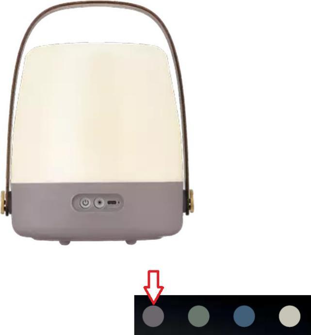 Actual product image Kooduu Speaker lamp lite up JBL mini brown