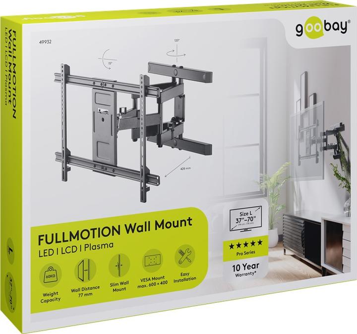 Produktbild Goobay Pro Fullmotion (Wand, 70", 60 kg)