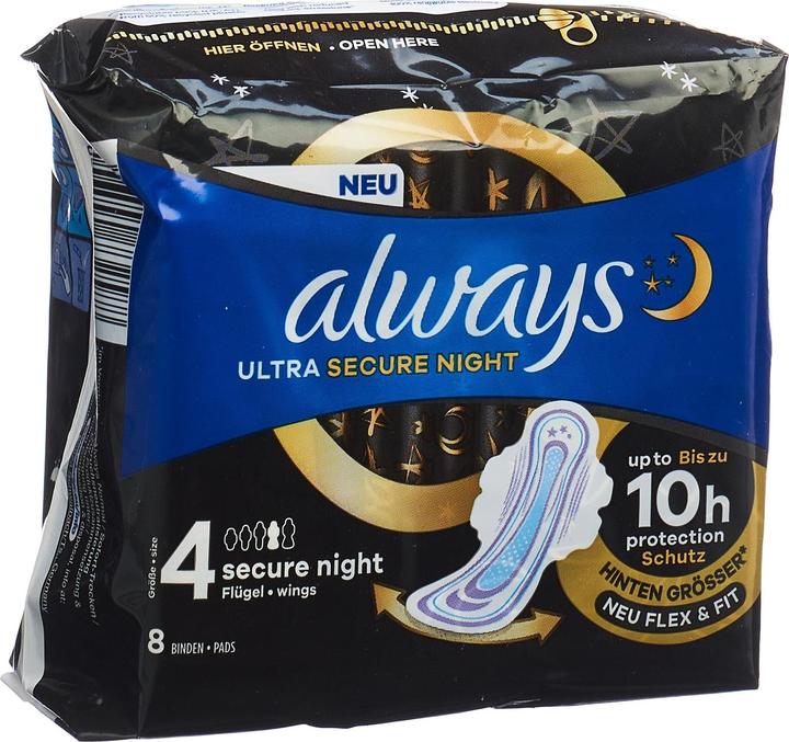 Produktbild Always Ultra Secure Night (8 x)