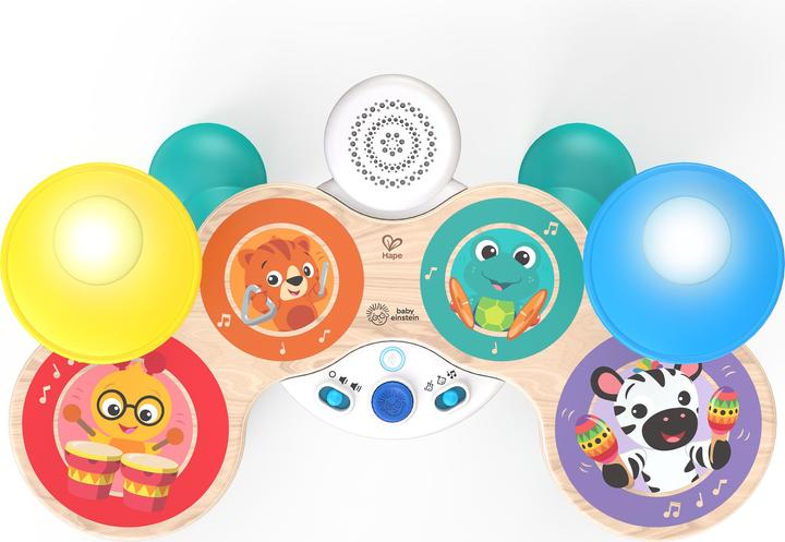 Productafbeelding Hape Deluxe Magic Touch Trommel (Duits, Frans, Italiaans, Engels)