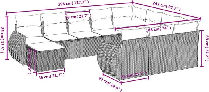 Produktbild vidaXL Crosby