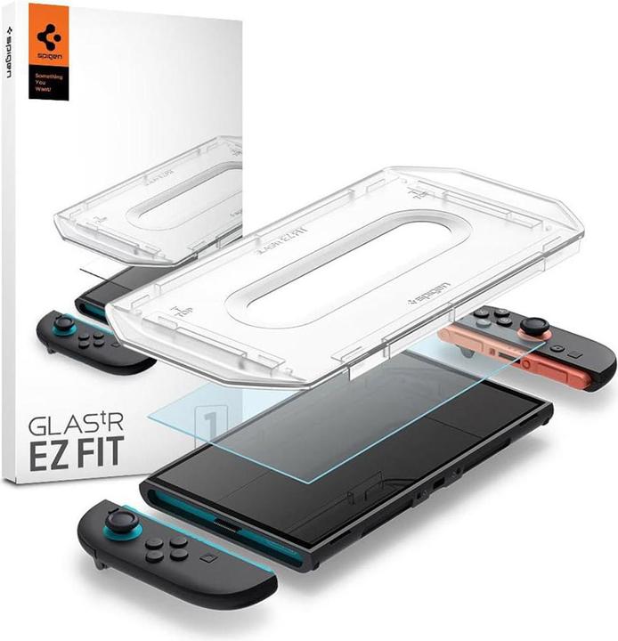 Immagine prodotto Spigen - Screen Protector Glas.tR EZ-FIT (2pack) - for Nintendo Switch 2 - Clear (Switch 2)