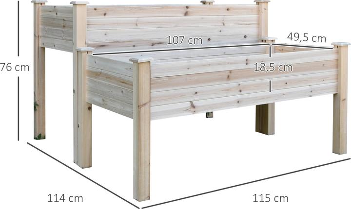 Immagine prodotto Outsunny Letto rialzato a 2 gradini