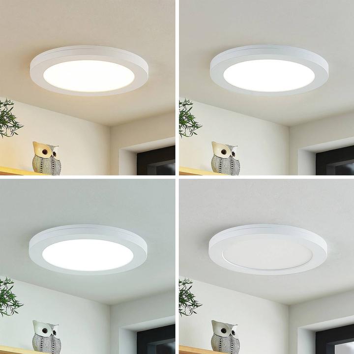 Image du produit Prios Plafonnier LED Aureka, capteur, 22,5 cm (1500 lm)