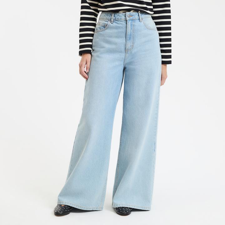 Actual product image La Redoute Collections Extra-wide high-waist jeans (Frequency band 38 (2600 MHz))