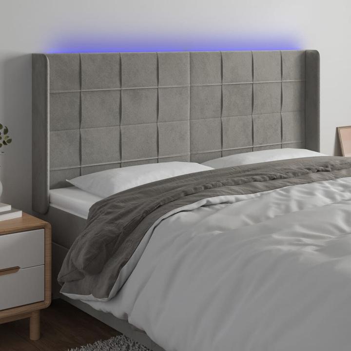 Actual product image vidaXL LED Kopfteil (163 x 16 x 128 cm)