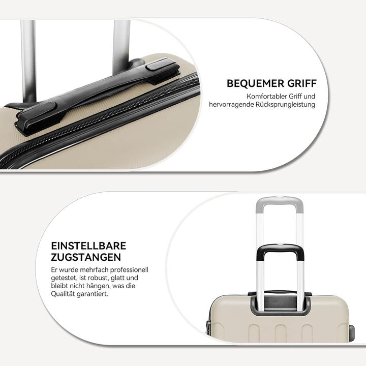 Actual product image Beibye 3-teiliges Hartschalenkoffer-Set (110 l)