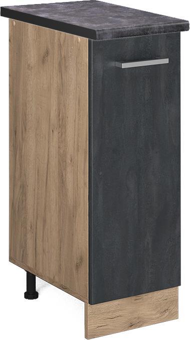 Anthrazit, Goldkraft-Eiche, Schwarz Beton