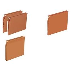 Elba, Ordner Zubehör, Dossiers suspendus DEFI FLEX, pour armoire, fond 15 mm orange, carton kraft 230 g/m2, entr'axe: 33...