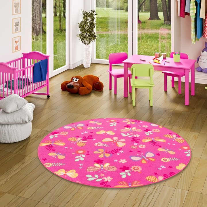 Actual product image Snapstyle Kids Play Carpet Butterfly Round (160 x 160 cm)