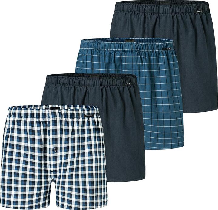 Produktbild Schiesser 4er Pack Web Boxershorts (S, 4er Pack)
