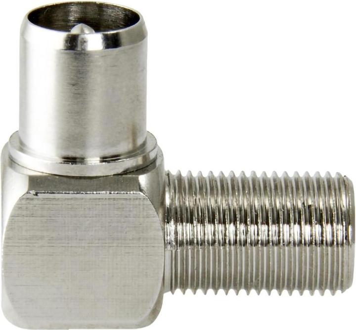 Actual product image Televes FK-KSW F-angle adapter (F-socket/ IEC plug angled) (Antenna cable)