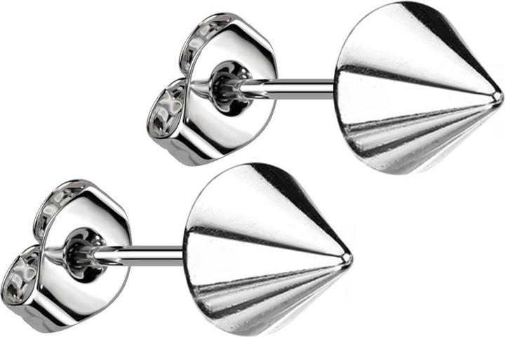 Image du produit Star Piercing Boucles d'oreilles avec cône argent (sans laiton, Acier chirurgical 316L)