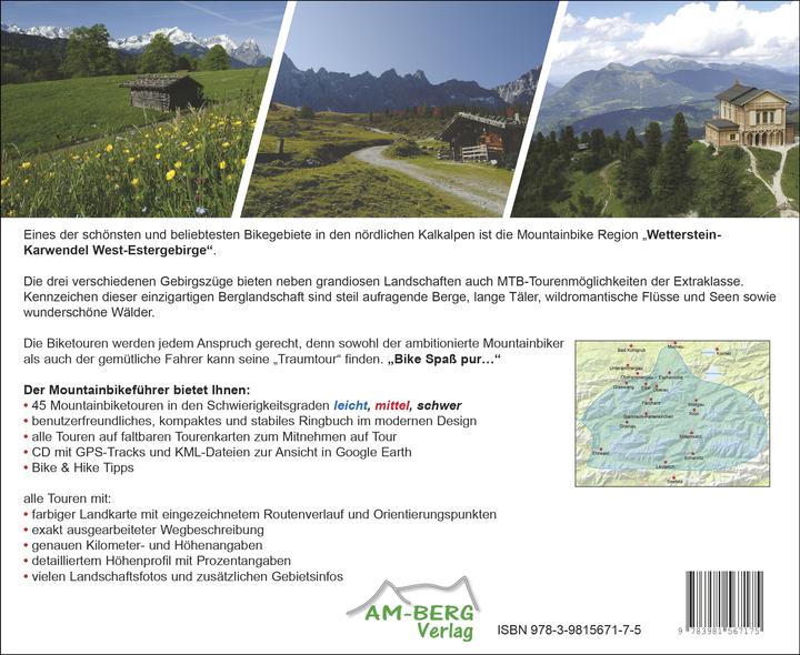 Produktbild Mountainbike Touren Wetterstein 01 - Karwendel West - Estergebirge (Deutsch, Günter Durner, Susi Plott, 2016)