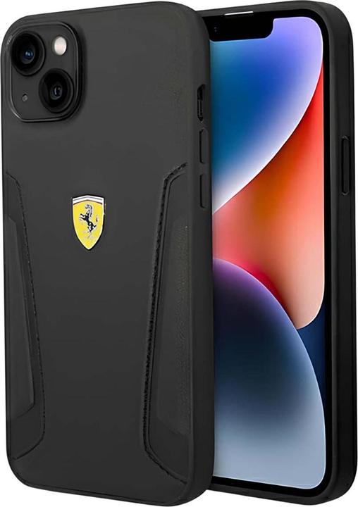Immagine prodotto Ferrari FEHCP14MRBUK Custodia rigida per iPhone 14 Plus 6,7" in pelle con timbro sui lati (Apple iPhone 14 Plus)