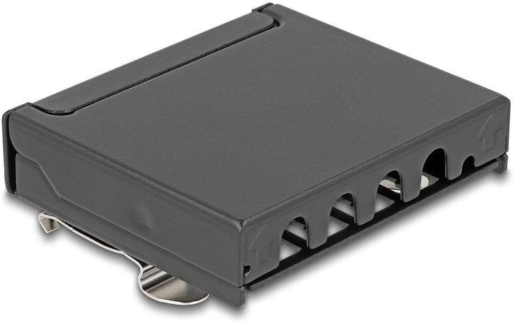 Image du produit Delock Mini Desktop Patchpanel RJ45 Buchse 4 Port Cat.6A geschirmt schwarz - zur
