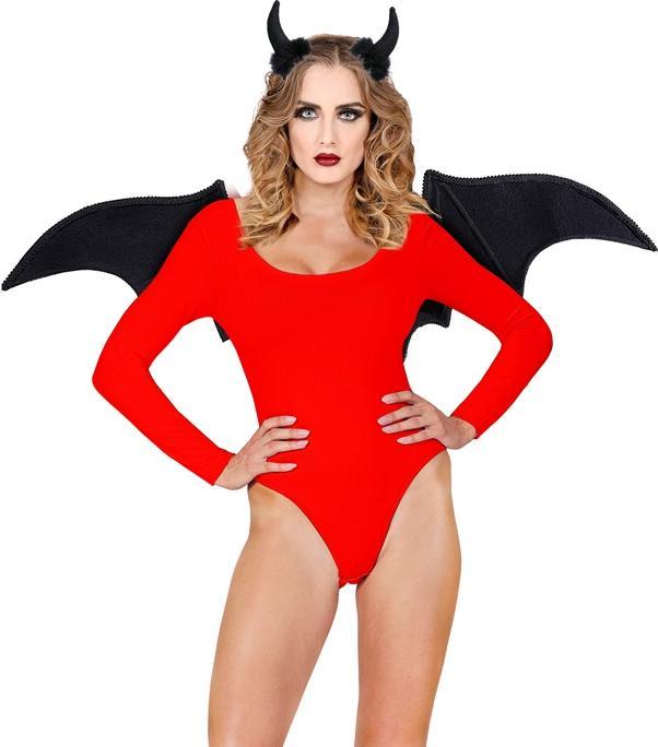 Actual product image Widmann Black devil dress-up set (1 pcs.)