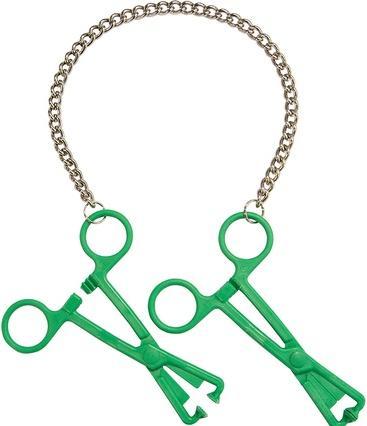 Produktbild Rimba Erotische Mode Ra7676 Nippelklammern Grüner Kunststoff 1 Pack 1 X 1pc