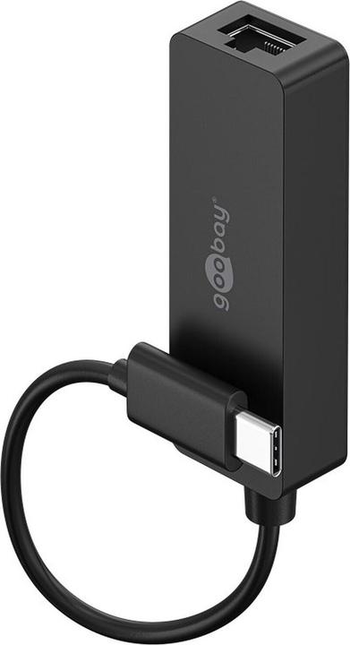 Immagine prodotto Goobay USB-C-Ethernet-Adapter, schwarz (USB-C)