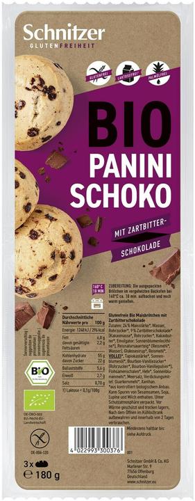 Image du produit Schnitzer Bio Panini Schoko 180g (180 g)