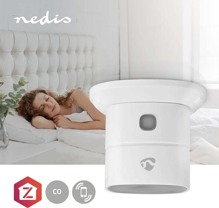 Image du produit Nedis ZBDCO11WT - Détecteur de CO SmartLife| Zigbee 3.0| Napájení na baterii | Android™/ IOS |S testova