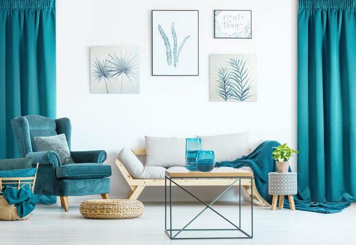 Actual product image Eurofirany DESIGN 91 Night curtain made of smooth blackout fabric PARISA, 135X270 cm, strip