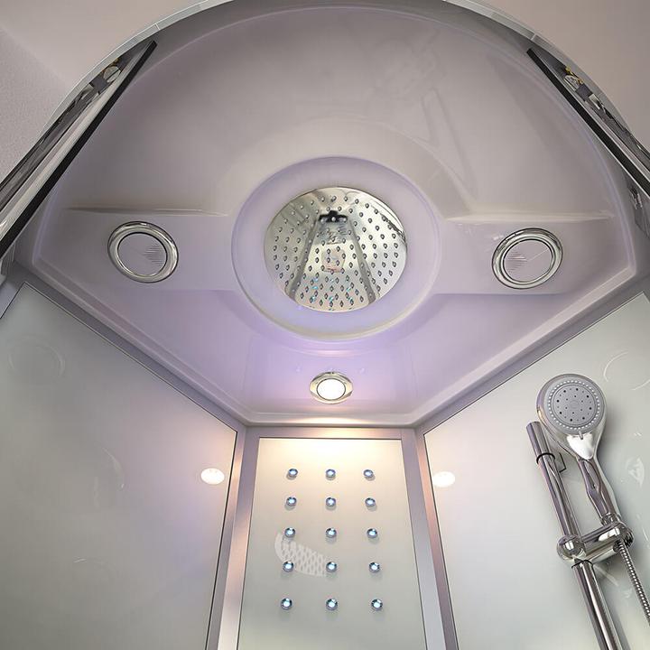 Actual product image Home Deluxe Steam shower with waterfall MANTA steam sauna, 90x90x220cm