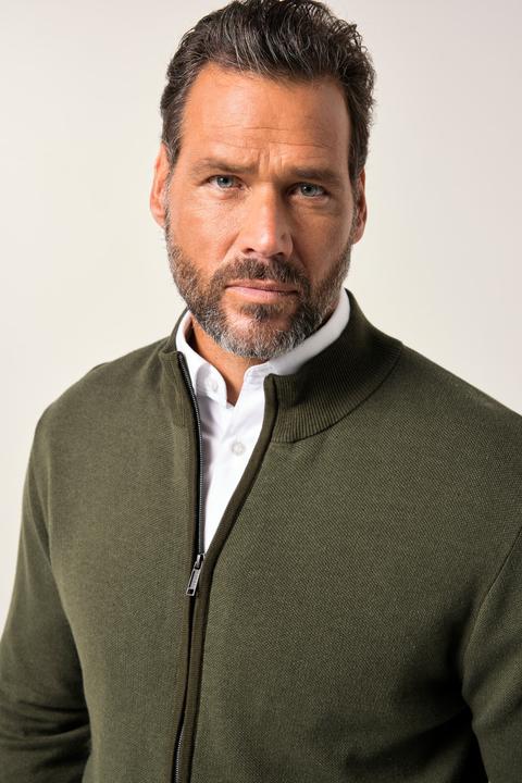 Produktbild JP1880 Strickjacke, CashmereTouch Strick, Stehkragen, bis 7 XL (5XL)