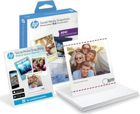 Produktbild HP Inkjet Fotopapier Social Media Snapshots (265 g/m², 10 x 13 cm, 25 Stk.)