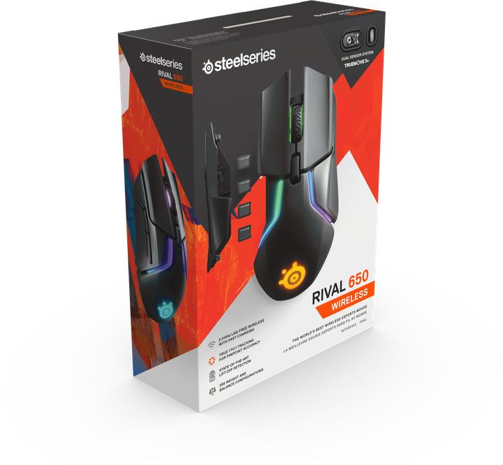 Actual product image SteelSeries Rival 650 (Wireless, Cable)