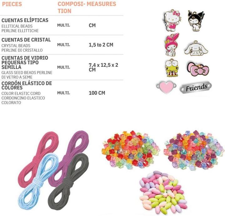 Immagine prodotto Hello Kitty - Beauty-Set DIY Armband, mehrfarbig (multicomposizione)