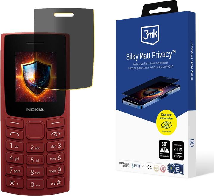 Actual product image 3MK Nokia 105 4G (2023) - Silky Matt Privacy