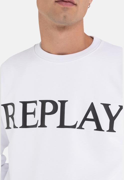 Immagine prodotto Replay Pullover Regular-Fit-Sweatshirt mit Rundhalsausschnit und Logo-Print aus French Terry (XL)