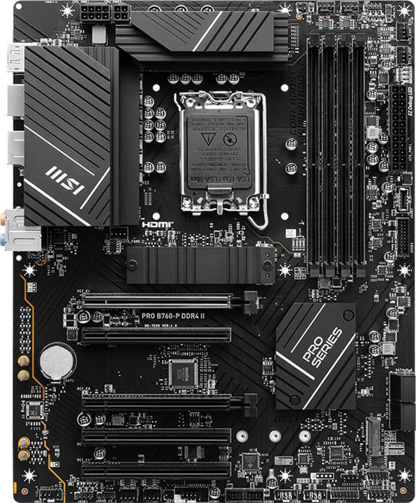 Produktbild MSI PRO B760-P DDR4 II (LGA 1700, Intel B760, ATX)