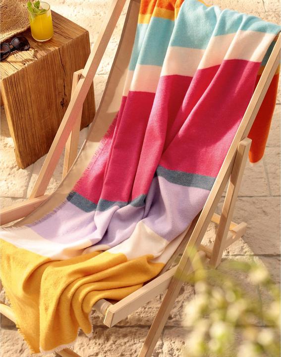 Produktbild Biederlack Tagesdecke Plaid NIZZA STRIPE (170 x 130 cm)