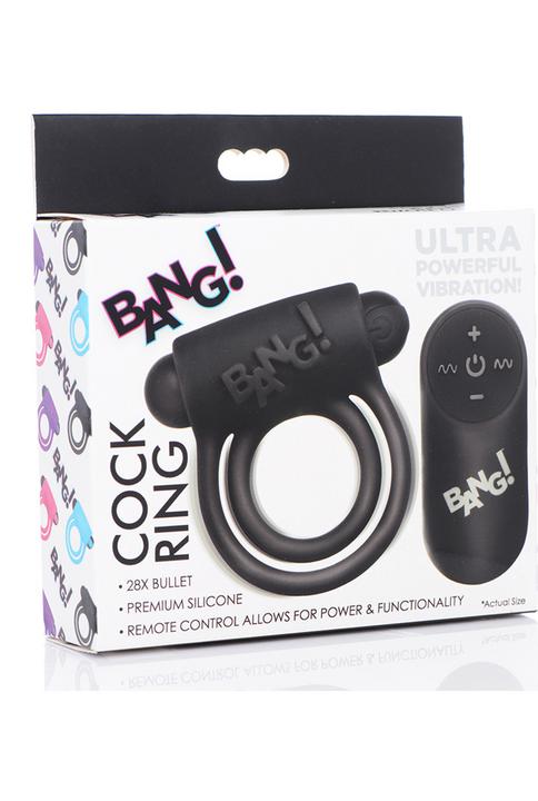 Produktbild XR Brands Silicone Cock Ring & Bullet with Remote Control (7.70 cm)