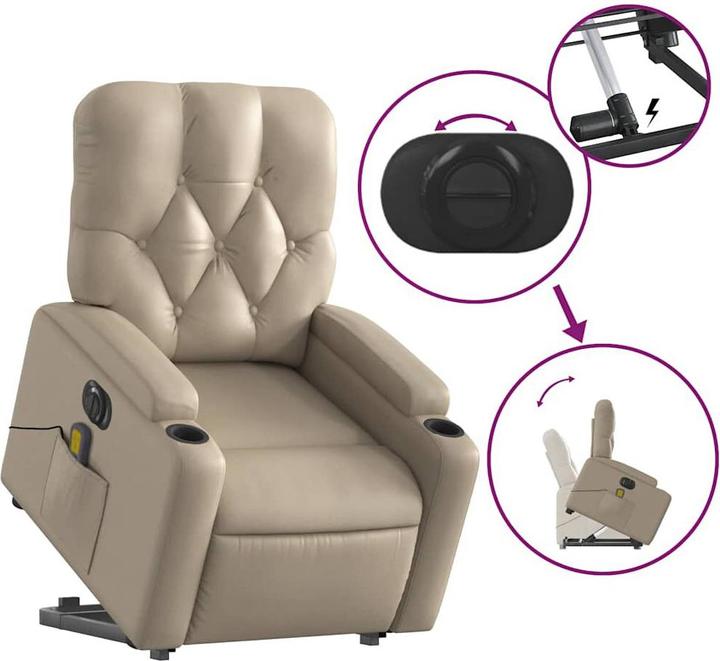 Image du produit vidaXL Massagesessel mit Aufstehhilfe