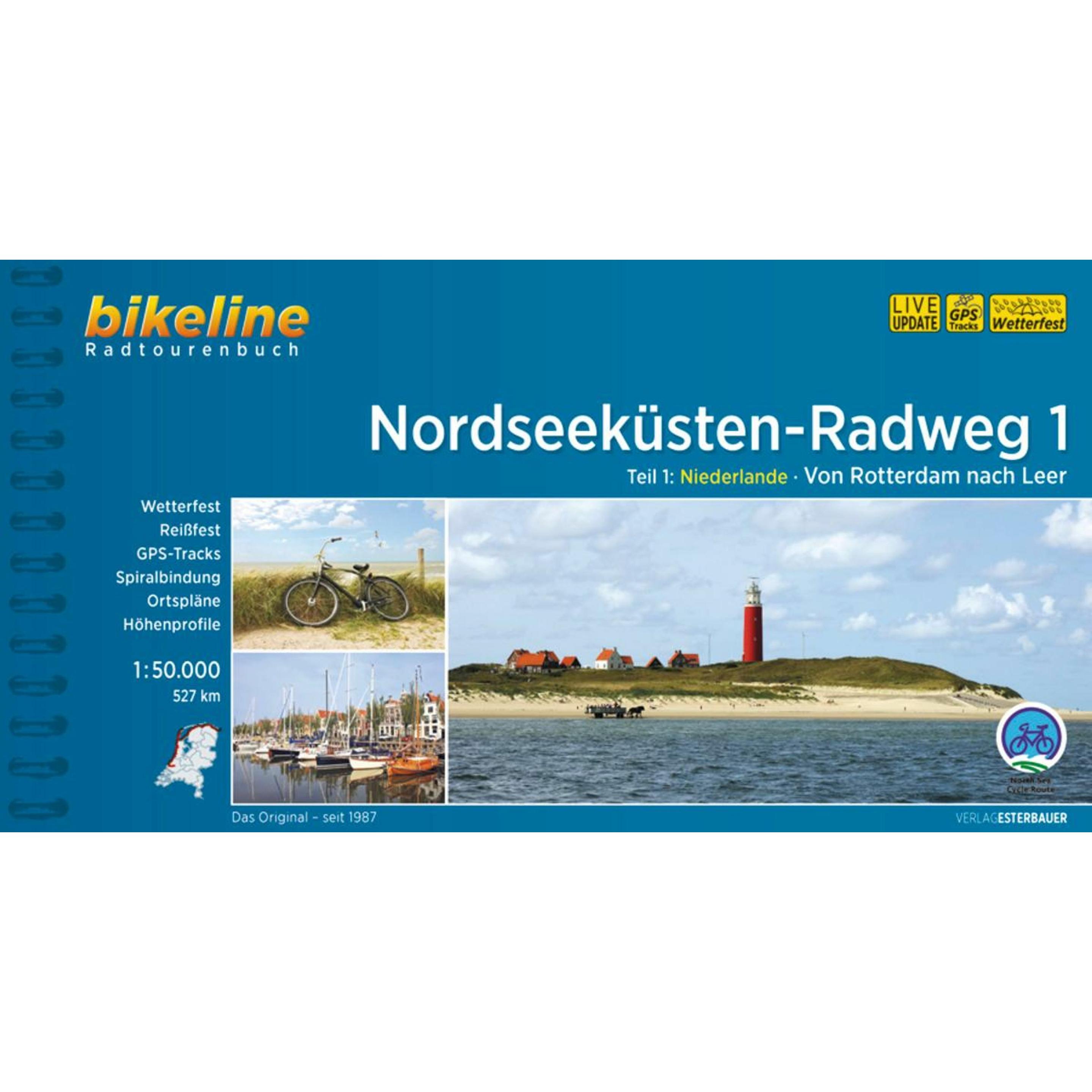 Nordseeküsten-Radweg. 1:75000 / Nordseeküsten-Radweg Teil 1, Ratgeber von Esterbauer Verlag