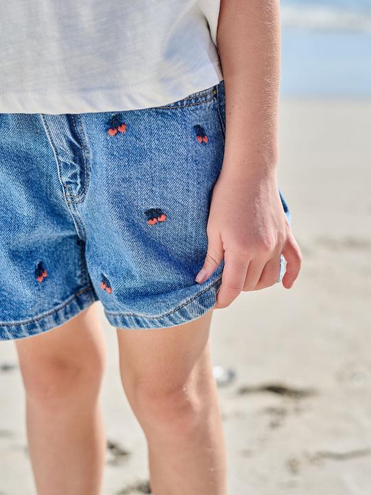 Image du produit Vertbaudet Shorts mit Stickereien Mädchen (104)