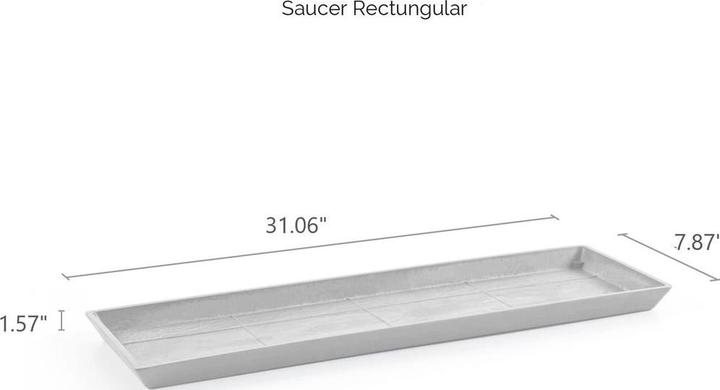 Actual product image Ecopots Saucer Rectangular