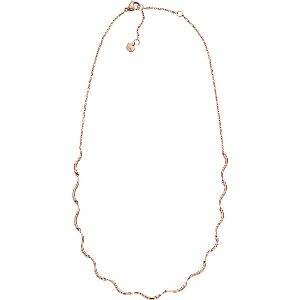 Thumbnail - Skagen, Halsschmuck, Waves Halskette, (CZ, Edelstahl, 41 - 46 cm)