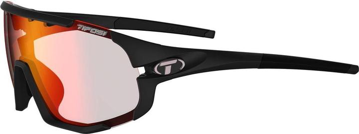Tifosi Occhiali sportivi Sledge Fototec - tappetino nero (Nero opaco, Clarion Red Fototec)
