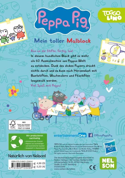 Productafbeelding Peppa: mijn grote kleurplaat