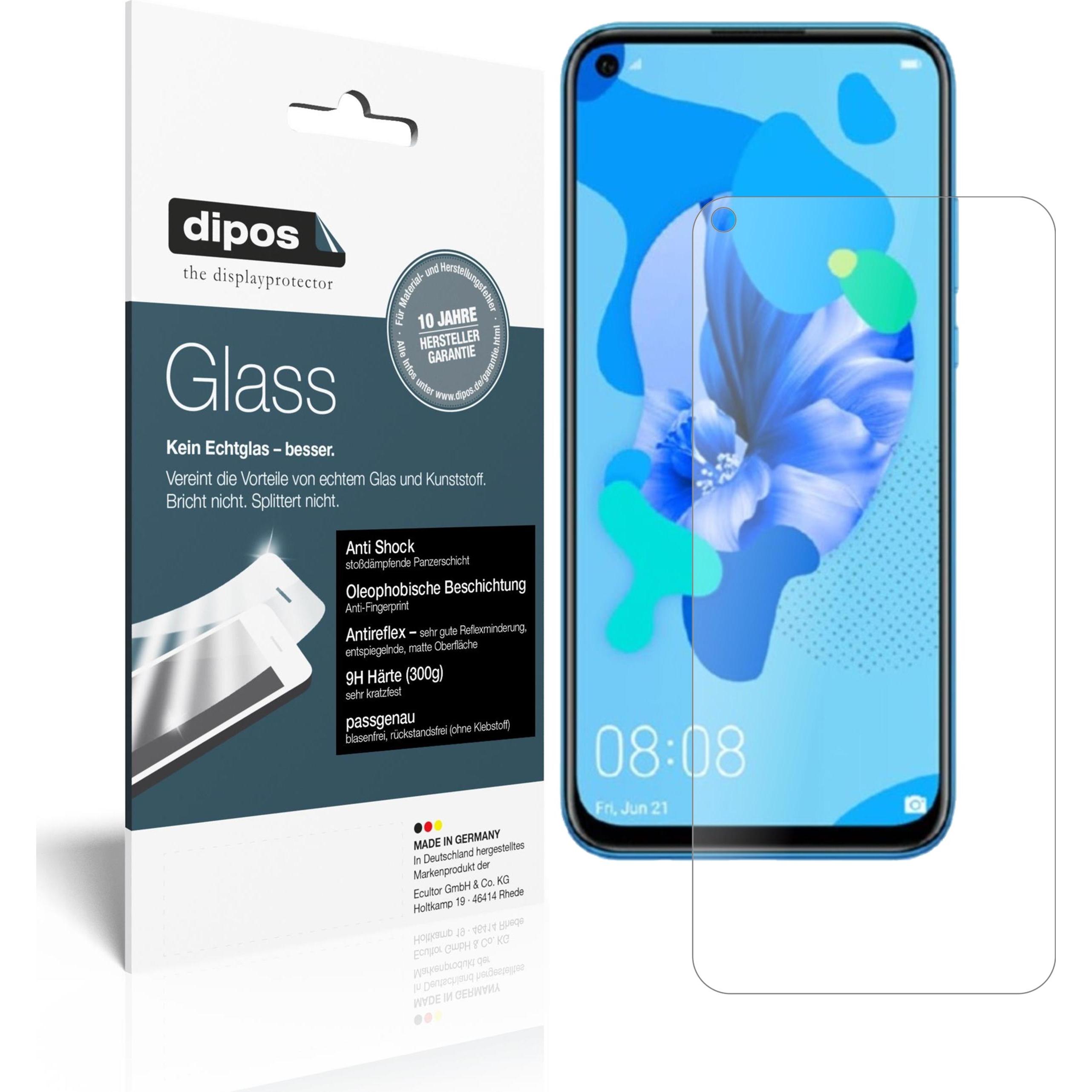 Dipos Displayschutz Anti-Shock (1 Stück, Huawei Nova 5), Smartphone Schutzfolie, Transparent
