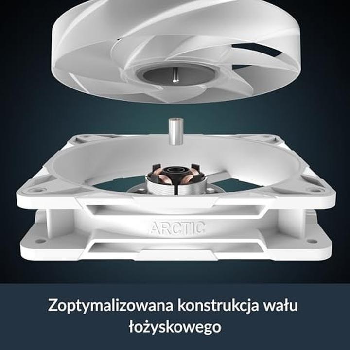 Actual product image Arctic P12 Pro Reverse A-RGB PWM Lüfter - 120mm, weiss, 3er-Pack (120 mm, 3 x)