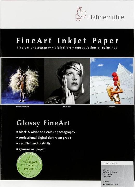 Actual product image Hahnemühle FineArt Baryta (325 g/m², A3, 25 pcs.)