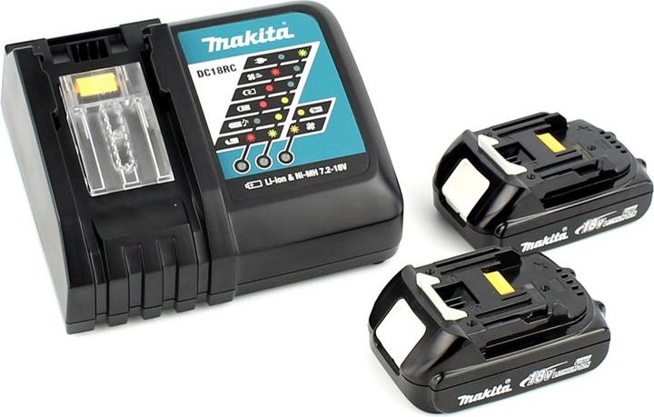 Produktbild Makita DCL 182 RY Akku Staubsauger 18 V + 2x Akku 1,5 Ah + Ladegerät