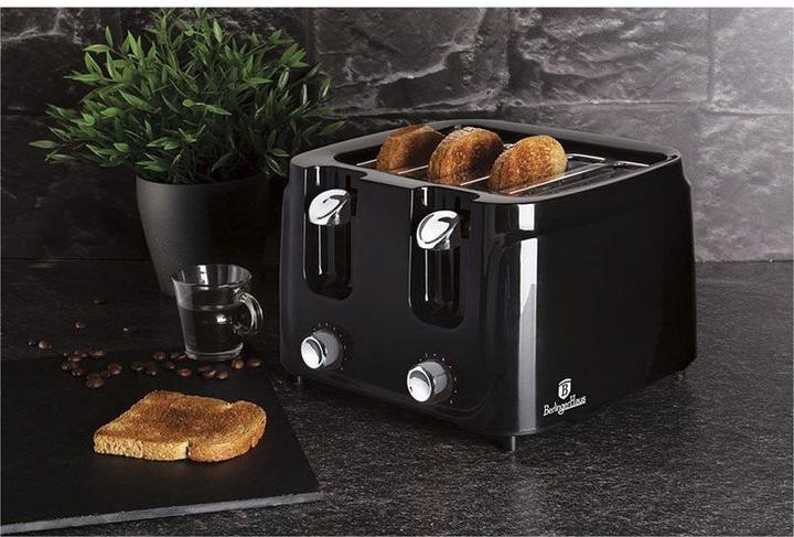 Actual product image BerlingerHaus BH9241 Toaster, 4 slices Black Silver Collection blacksilver